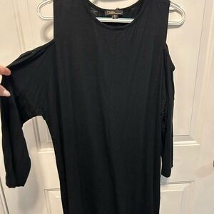 Black Cold Shoulder Dress